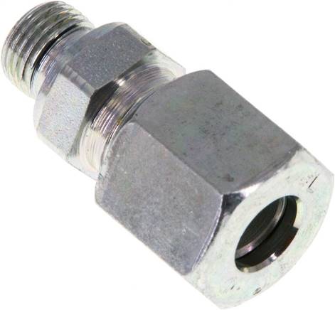 Gerade Schneidringverschr. G 1/8"-8 L (M14x1,5), Stahl verzinkt, Dichtung FKM