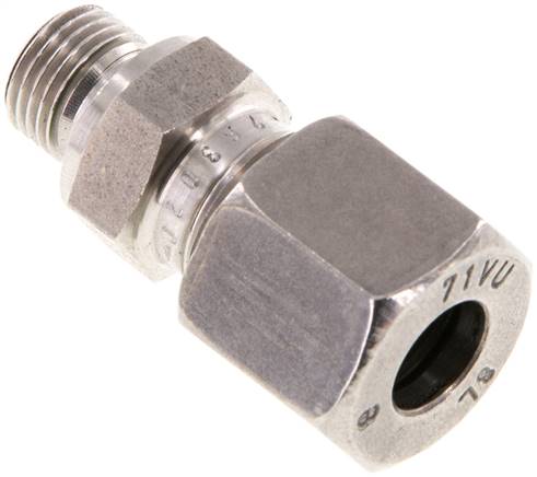 Gerade Schneidringverschr. G 1/8"-8 L (M14x1,5), 1.4571, Dichtung FKM