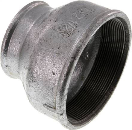 Rundmuffe Rp 4"-Rp 2-1/2", Temperguss verzinkt