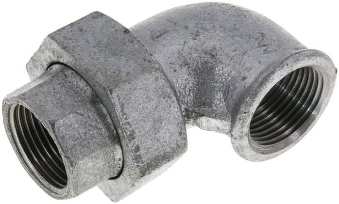 Winkel-Verschraubung flach dichtend Rp 1" (IG)