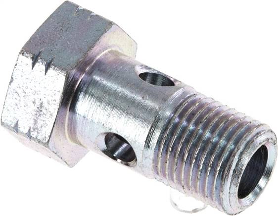 Hohlschraube 1-fach, G 1/8", Stahl verzinkt