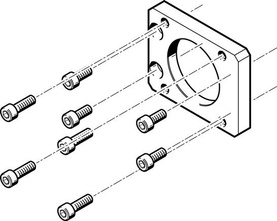 FESTO EAMF-A-48B-57A (560694) Motorflansch