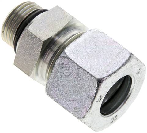 Gerade Schneidringverschr. UNF 7/8"-14-20 S (M30x2), Stahl verzinkt