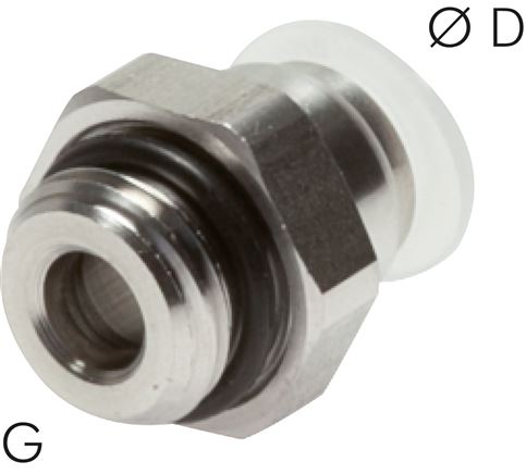 Gerader Steckanschluss G 1/8"-8mm, IQS-PP