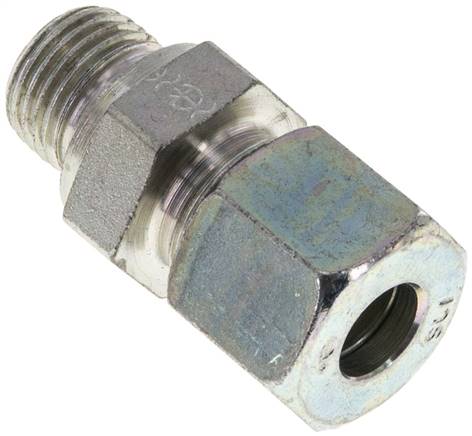 Gerade Schneidringverschr. M 16x1,5-10 S (M18x1,5), Stahl verzinkt