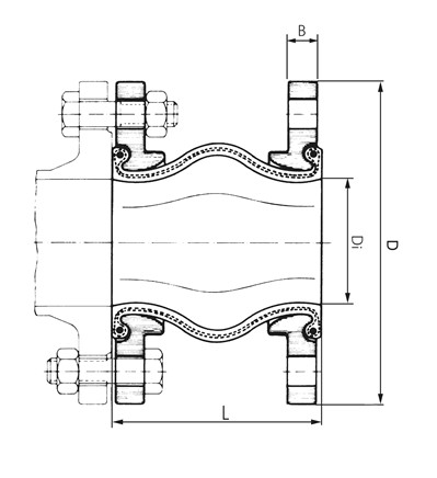 Kompensator, DN65-PN16 (DIN), EPDM