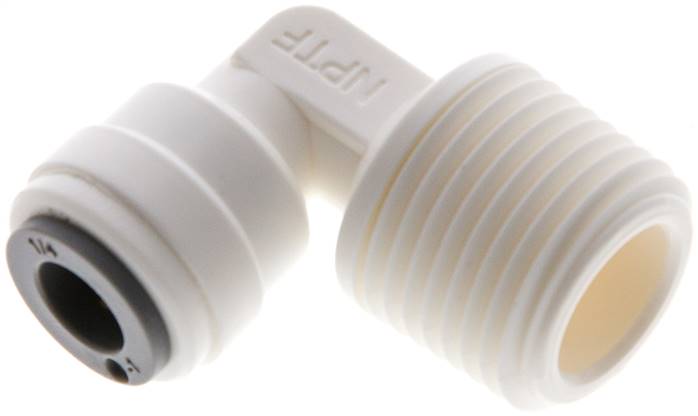 Winkel-Steckanschluss NPT 3/8"-1/4" (6,35 mm), IQS-LE (EPDM-Dichtung)