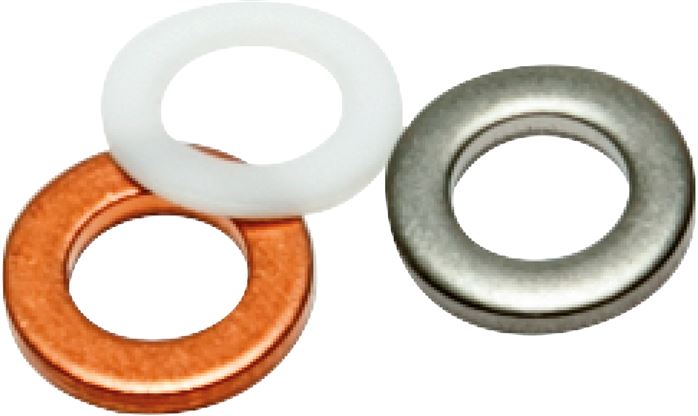 Manometer Dichtring, G 1/2", PTFE, Flachdichtungen (Standard)
