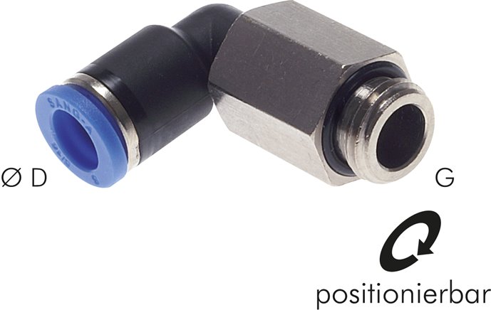 Winkel-Steckanschluss, lang M 5-4mm, IQS-Standard