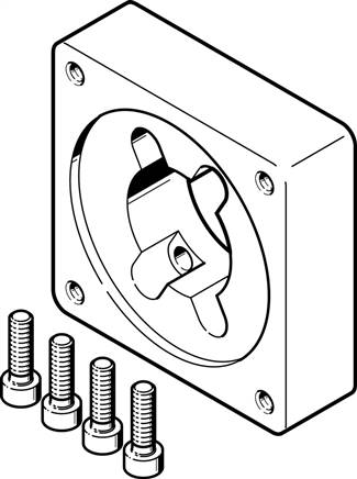 FESTO EAMF-A-38D-87A (3319868) Motorflansch