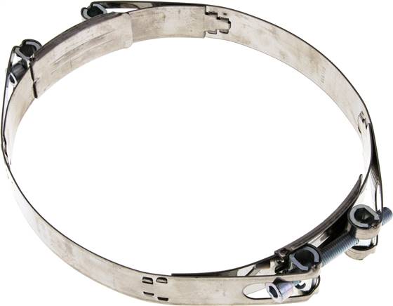 Gelenkbolzenschelle 2-teilig, 176 - 196 mm, 1.4016 (W2)