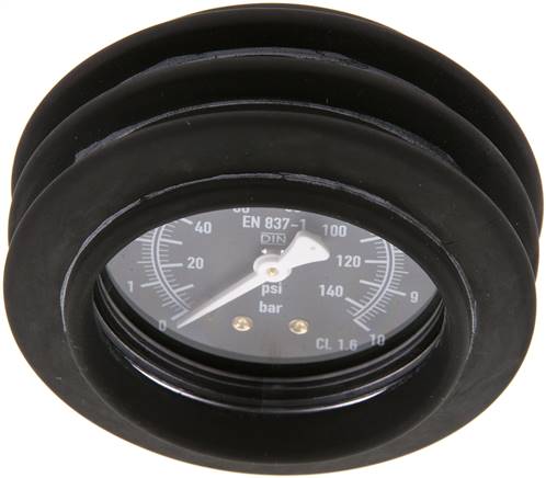 Manometer f. HRF 63mm, 0 - 10 bar, G 1/4"