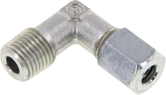 Winkel-Schneidringverschraub. R 1/4"-6 L (M12x1,5), Stahl verzinkt