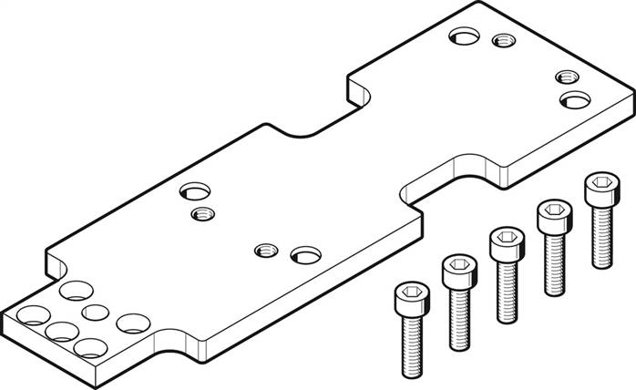 FESTO DAMF-80-FKP (2349287) Adapterplatte