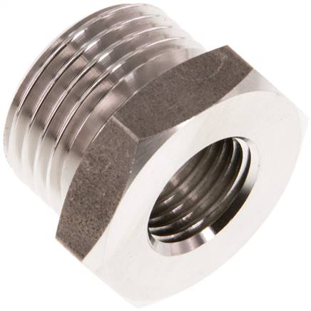 Reduziernippel G 1/2"(AG)-G 1/4"(IG), 1.4571