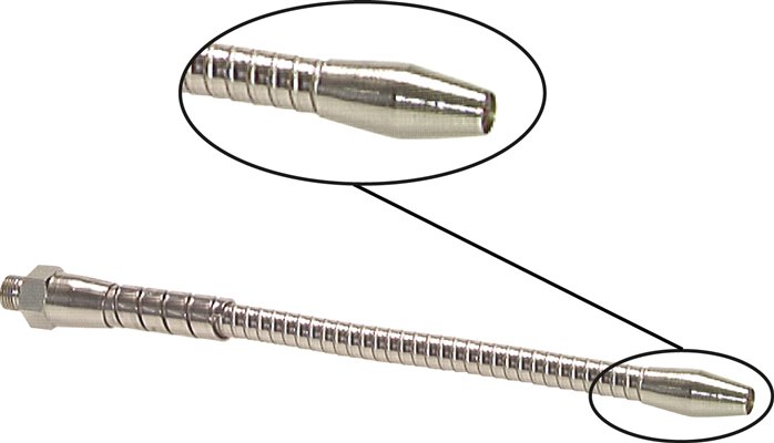 Metall-Kühlmittelschlauch 630mm, G 1/4"
