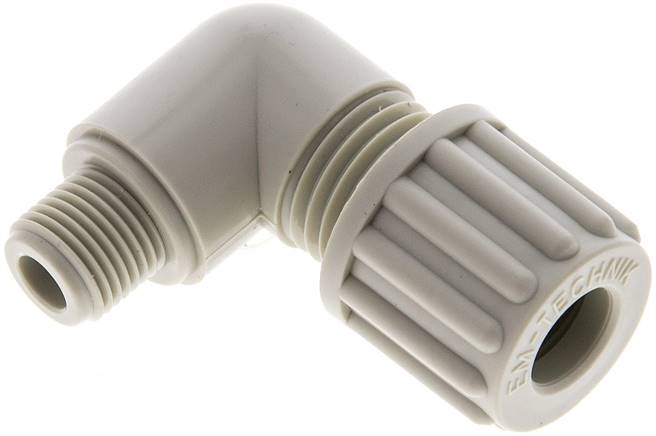 Winkel-Verschraubung G 1/8"-8x6mm, Polypropylen
