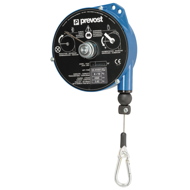 Prevost Serie CP : Traglast 8 kg - 14 kg Mindes-Belastung= 8 Max. Belastung= 10