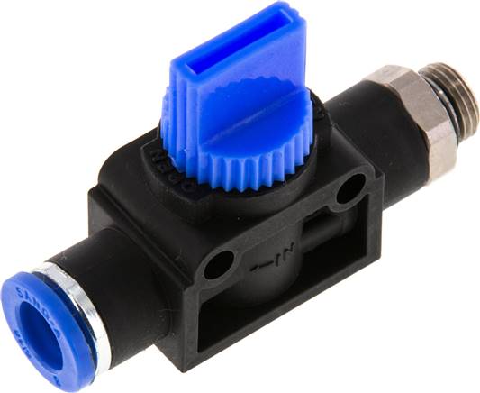 3/2-Wege-Absperrventil G 1/8"-8mm, Schlauchseite entlüftend