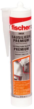 FISCHER Bausilikon DBSA, betongrau, 310 ml Kartusche