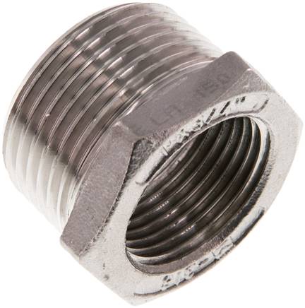 Reduziernippel R 1"(AG)-Rp 3/4"(IG), 1.4408