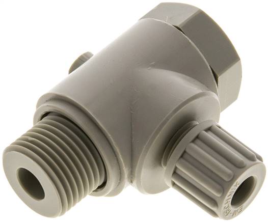 Winkel-Verschraubung G 1/2"-8x6mm, Polypropylen, Hohlschraube
