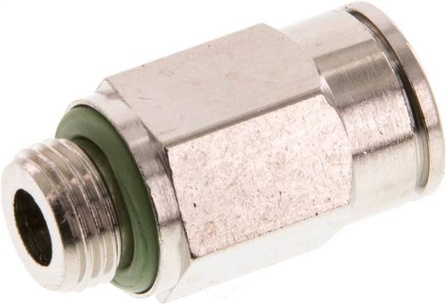 Gerader Steckanschluss G 1/8"-8mm, IQS-MSV (Hochtemperatur), Dichtung FKM