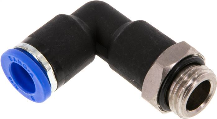 Winkel-Steckanschluss, lang G 1/4"-8mm, IQS-Standard, langer Körper