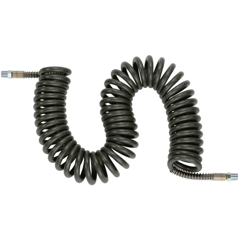 Prevost PVC/Polyurethan-Spiralschlauch 8 x 14 mm - 7,5 m  mit 2 festen Außengewindeanschlüssen