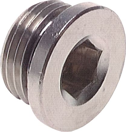 Verschlussstopfen Innenskt. G 1/4", Messing vernickelt