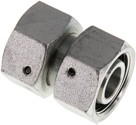 Gerader Verbinder 18 L-18 L, Stahl verzinkt, mit Dichtkegel und O-Ring