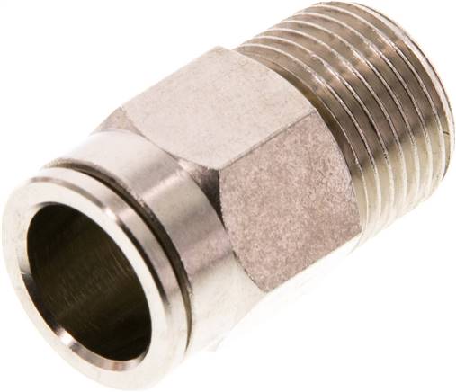 Gerader Steckanschluss R 3/8"-12mm, IQS-MSV (Hochtemperatur), Dichtung FKM