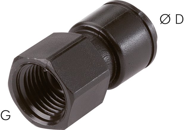 Steckanschluss m. Innengew. G 1/8"-6mm, IQS-FDA