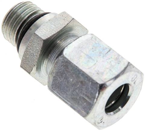 Gerade Schneidringverschr. UNF 7/16"-20-8 L (M14x1,5), Stahl verzinkt