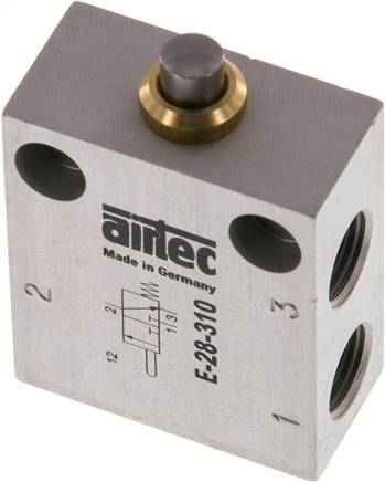 3/2-Wege (NC) Endschalter mit Nocke, G 1/8"