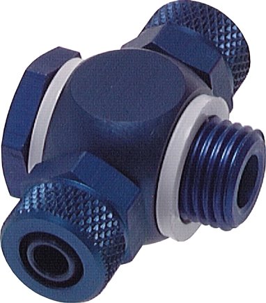 T-Verschraubung G 3/8"-11,6x9mm, Aluminium, Hohlschraube