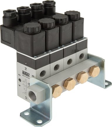 P-Leiste inkl. Hohlschrauben und Dichtungen für Ventilbaureihe M05 / P05 R 181/12