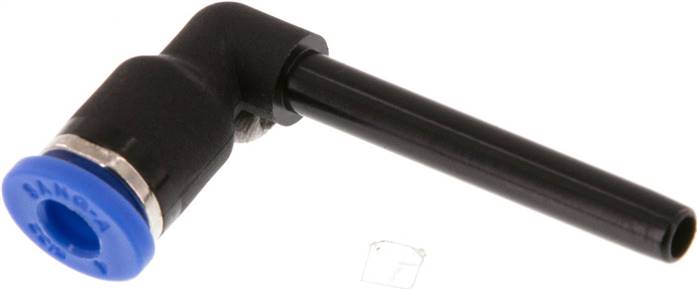 Winkel-Steckanschluss, langer 4mm Stecknippel, IQS-Standard