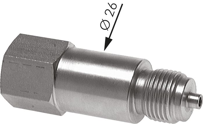 Mano.-Zwischenstück G 1/2"(AG)-G 1/2"(IG), Stahl, 400 bar