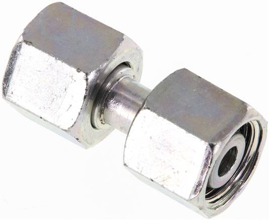 Gerader Verbinder 10 L-10 L, Stahl verzinkt, mit Dichtkegel und O-Ring