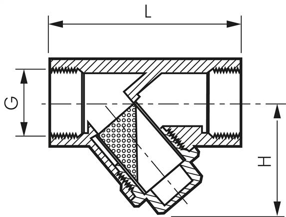 Schmutzfänger G 2-1/2", -0,99 bis 16bar, Messing, Typ F