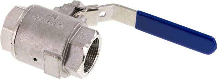 Edelstahl-Kugelhahn m. Entlüftungsbohrung G 1-1/4", PN 16