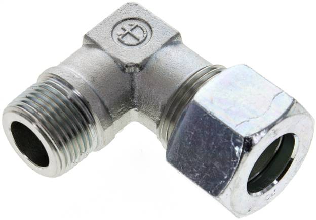 Winkel-Schneidringverschraub. NPT 3/4"-20 S (M30x2), Stahl verzinkt