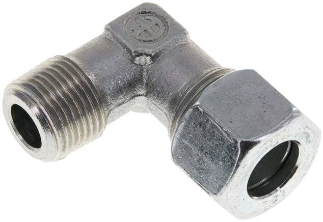 Winkel-Schneidringverschraub. R 3/8"-12 L (M18x1,5), Stahl verzinkt