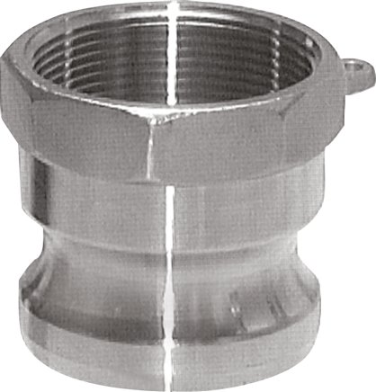 Kamlock-Stecker (A) Rp 3/4"(IG), Aluminium