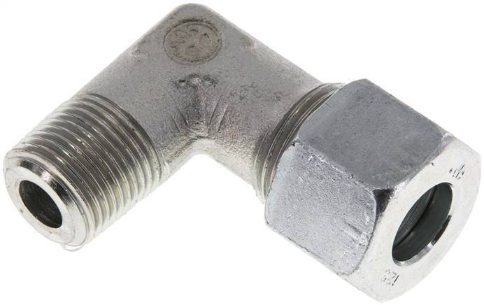 Winkel-Schneidringverschraub. R 3/8"-12 S (M20x1,5), Stahl verzinkt