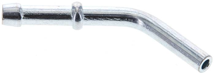 45°-Schlauchnippel Rohr 5, Schl. 4 - 5mm, Stahl verzinkt