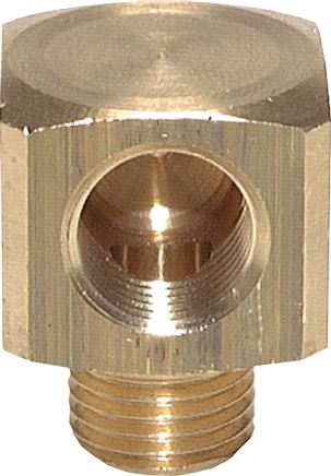 90°-Winkel G 1/4"(IG)-G 1/4"(AG), Messing