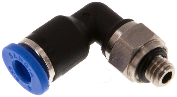 Winkel-Steckanschluss M 5-4mm, IQS-Standard, lang