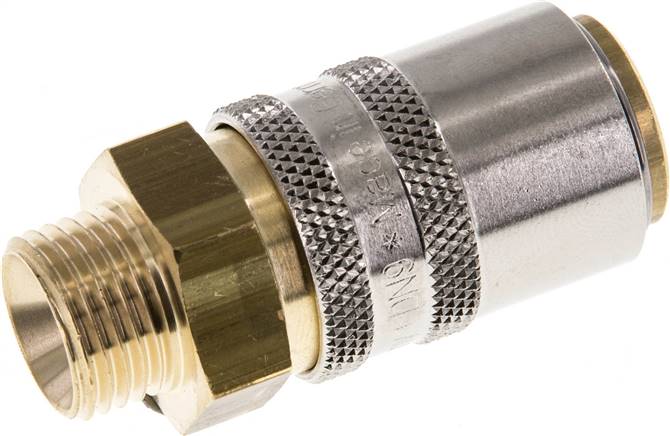 Temperier-Schnellkupplung 13mm Zapfen,M 16x1,5(AG), ohne Ventil